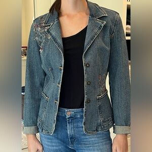 Vintage embroidered jean jacket